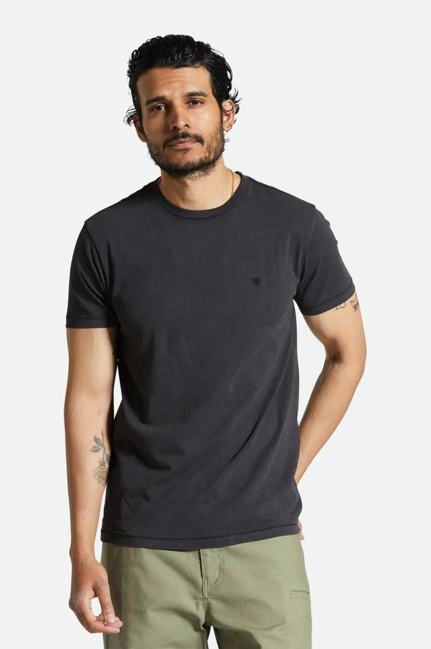 Vintage Reserve S/S T-Shirt - Black Sol Wash Brixton