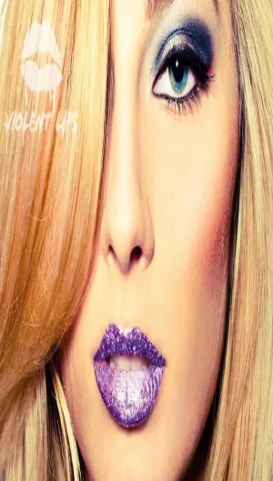 Violent Lips Lavender Glitteratti Tattoo