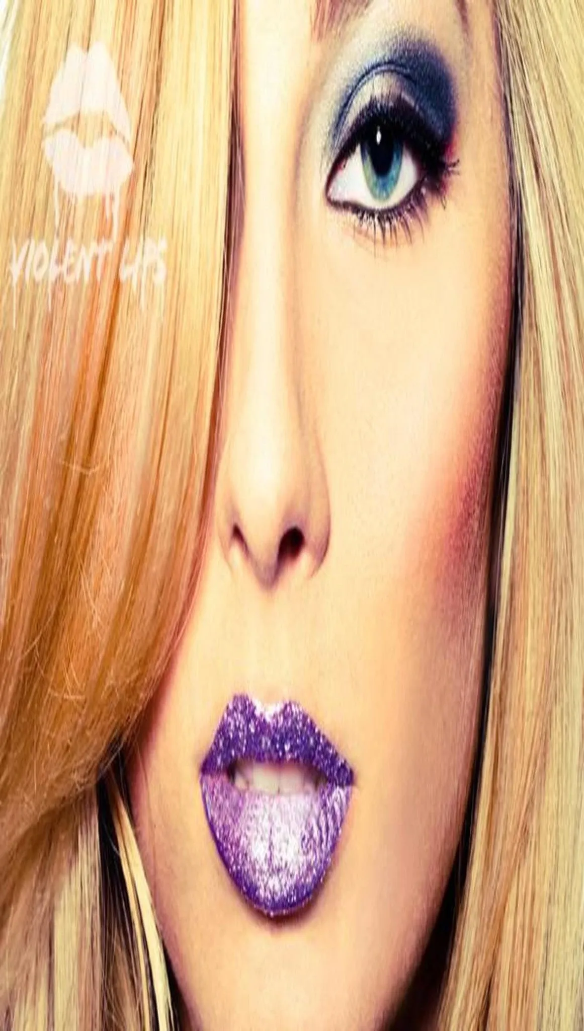 Violent Lips Lavender Glitteratti Tattoo