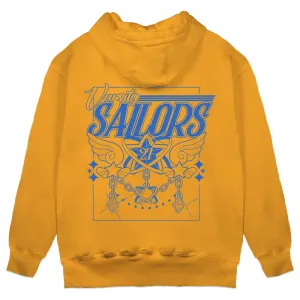 Vioncii Varsity Sailors Hoodie (Mustard/Blue)