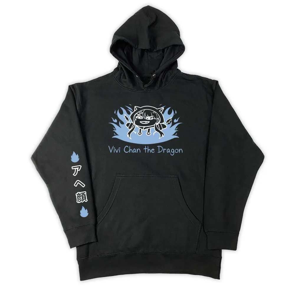 VIVICHANTHEDRAGON Blue Flames Anime Hoodie