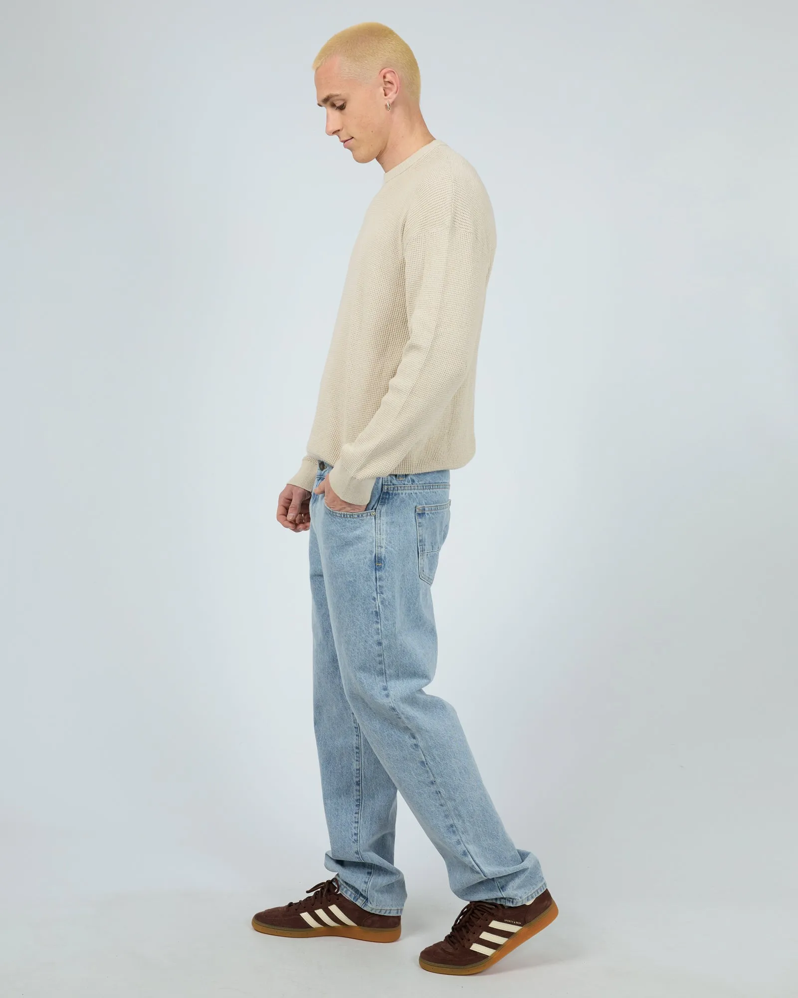 Waffle Knit Stone
