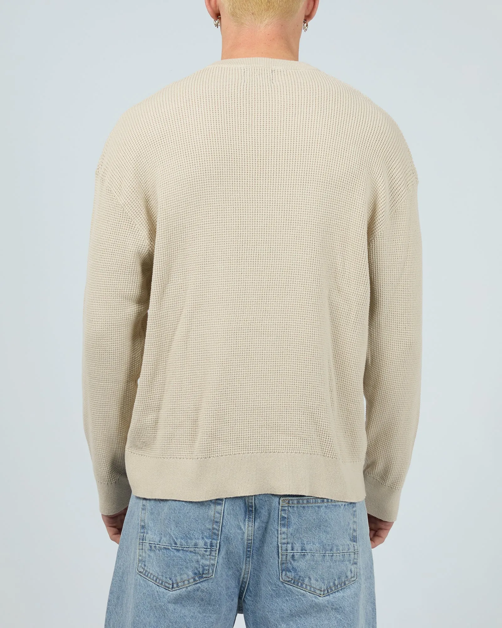Waffle Knit Stone