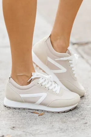 Walk Your Way Taupe Sneaker