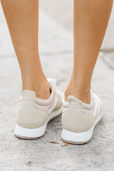 Walk Your Way Taupe Sneaker