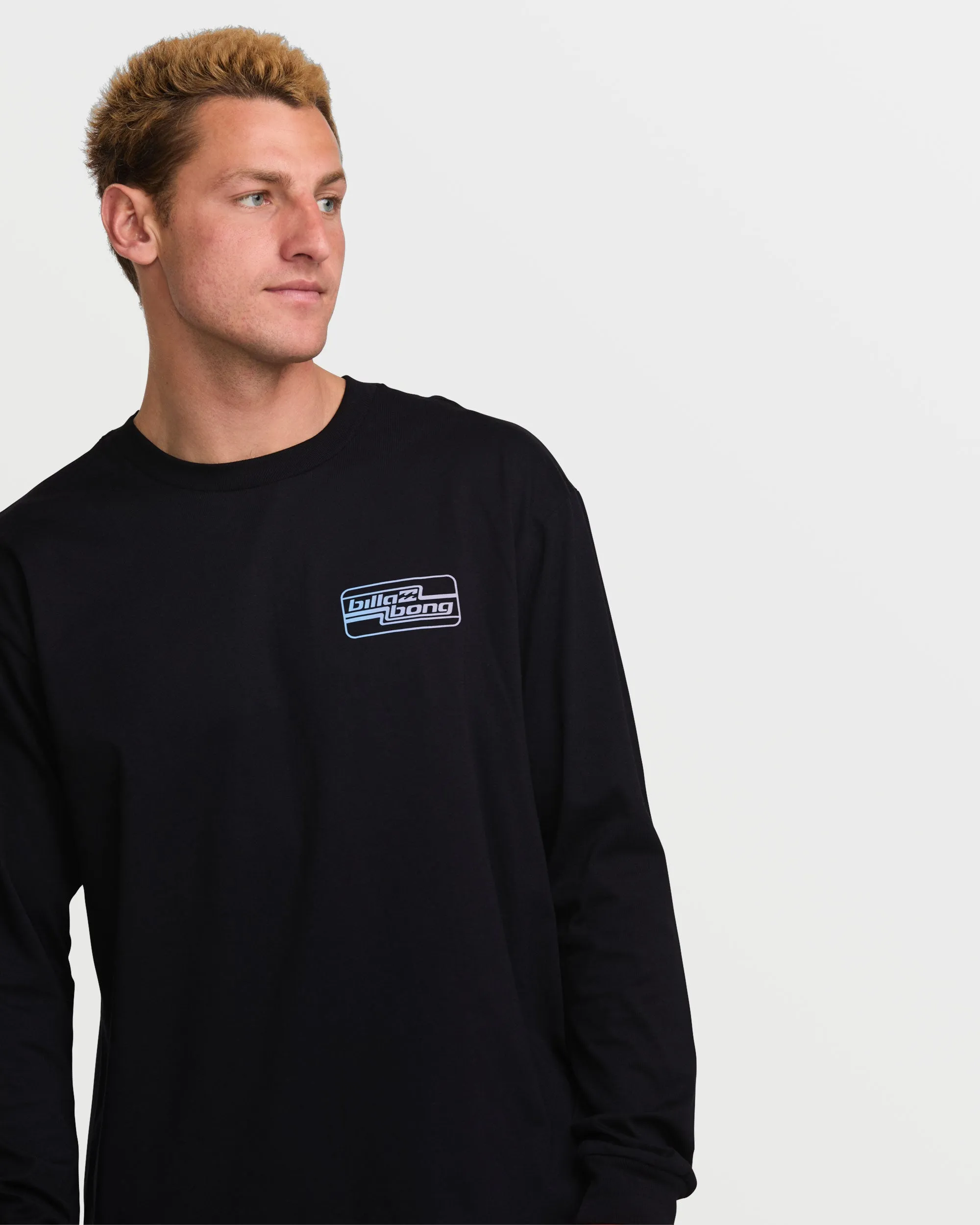 Walled Regular Long Sleeve Tee - Black Billabong