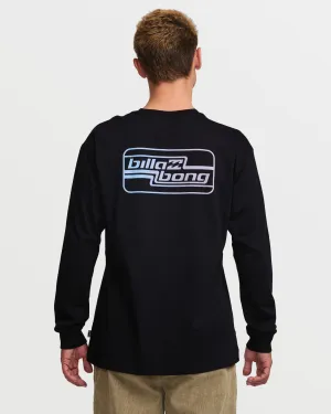 Walled Regular Long Sleeve Tee - Black Billabong