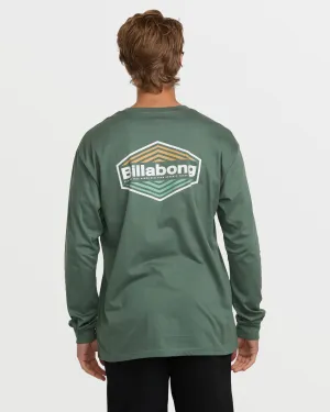 Walled Regular Long Sleeve Tee - Dark Slate Billabong