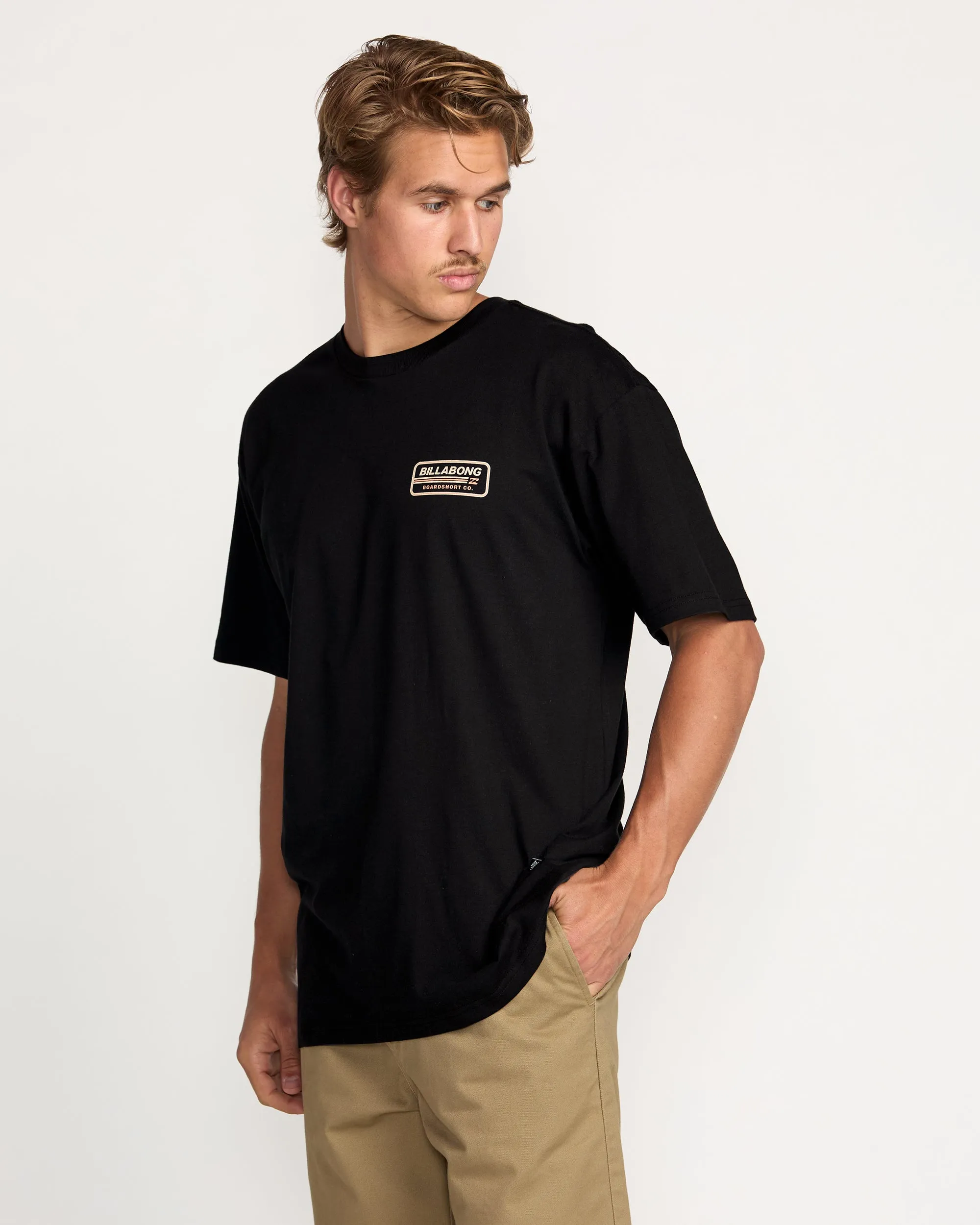 Walled Regular Tee - Black Billabong
