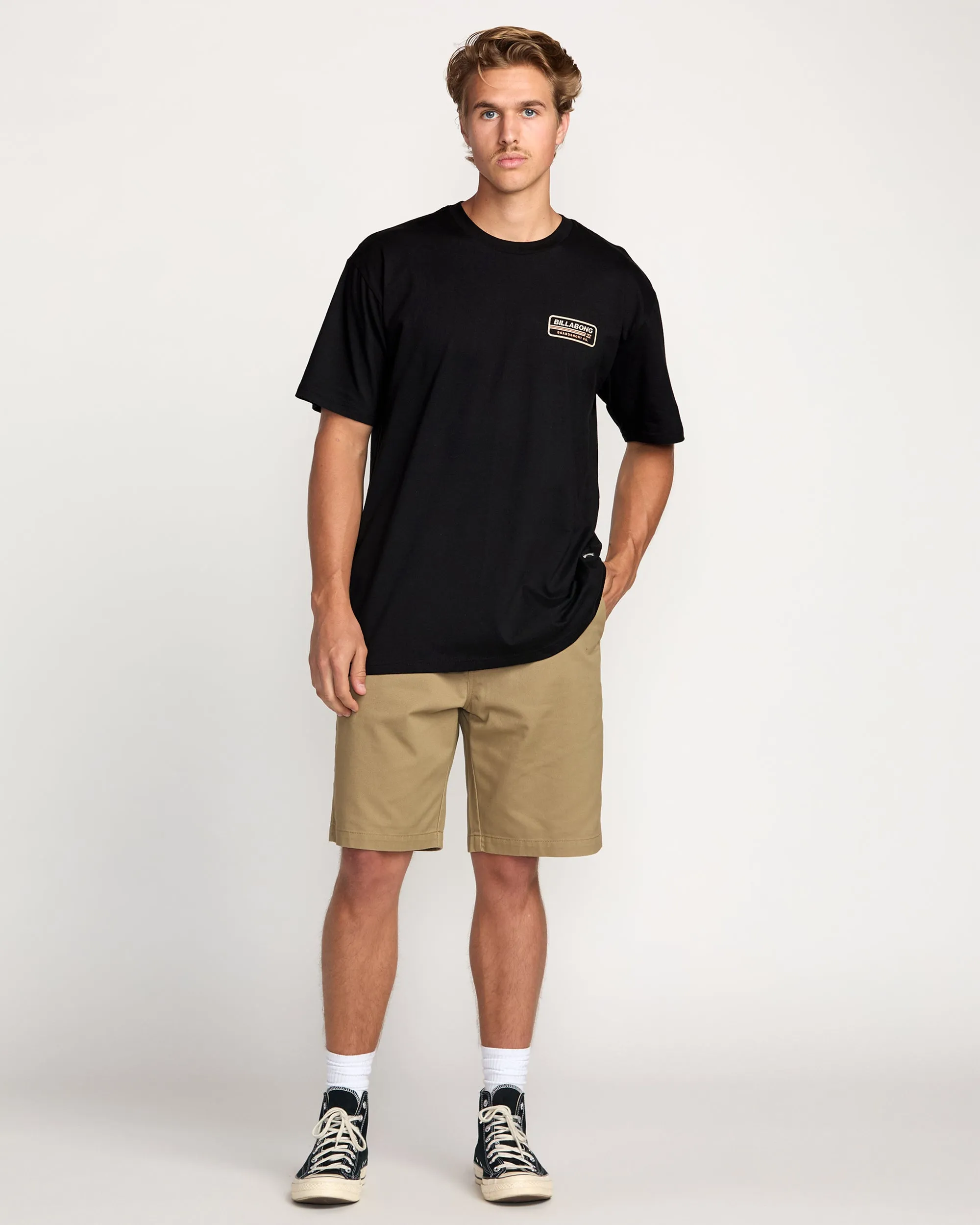 Walled Regular Tee - Black Billabong