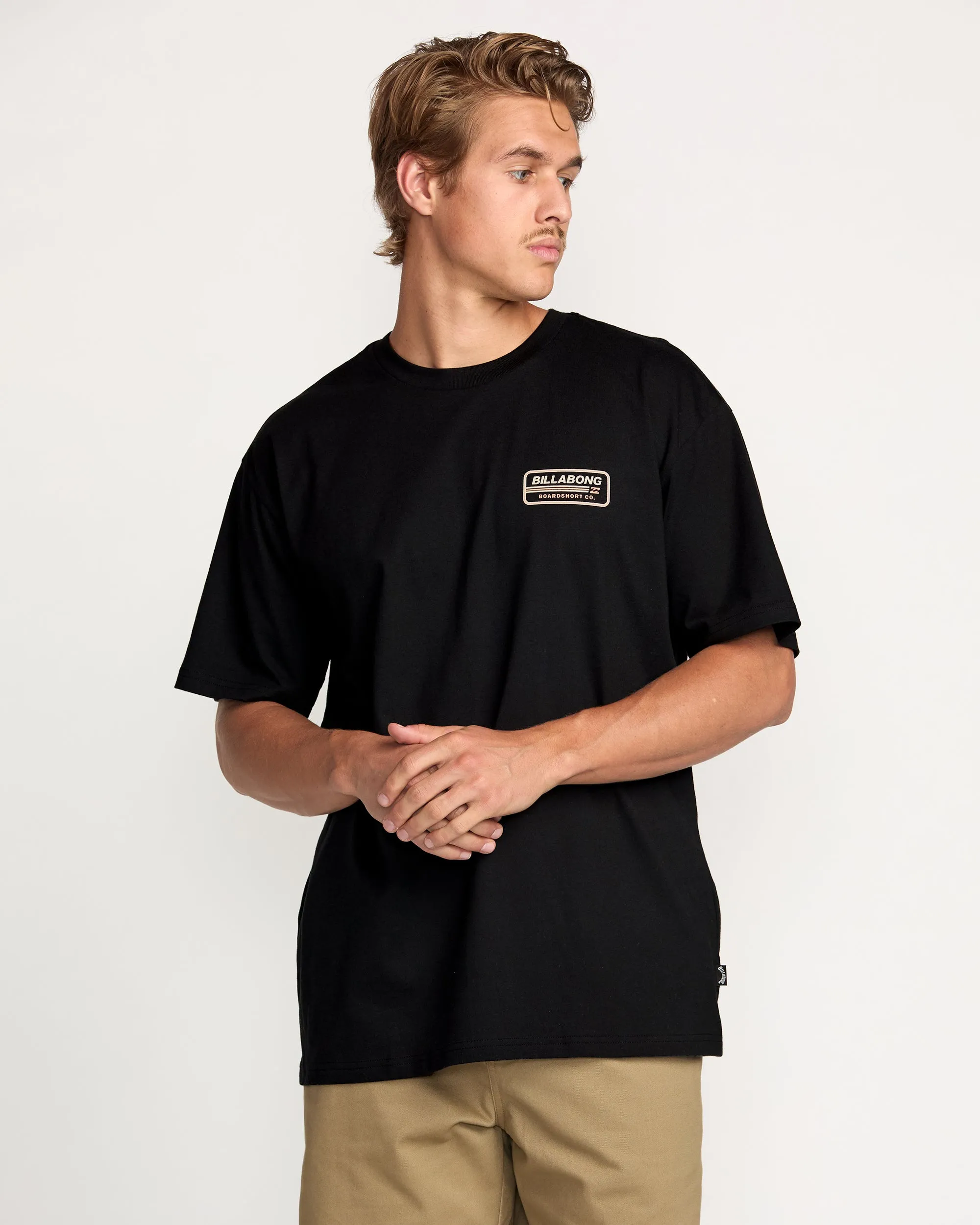 Walled Regular Tee - Black Billabong