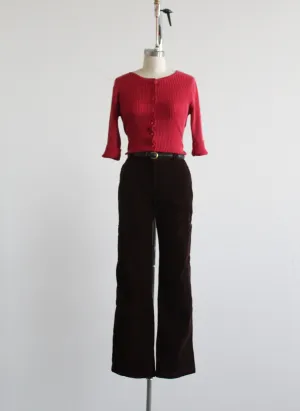 walnut corduroy trousers 1919 Vintage