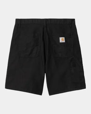 Walter Linen Single Knee Short | Black Carhartt WIP