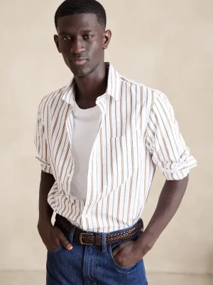 Washed Cotton Poplin Shirt Banana Republic