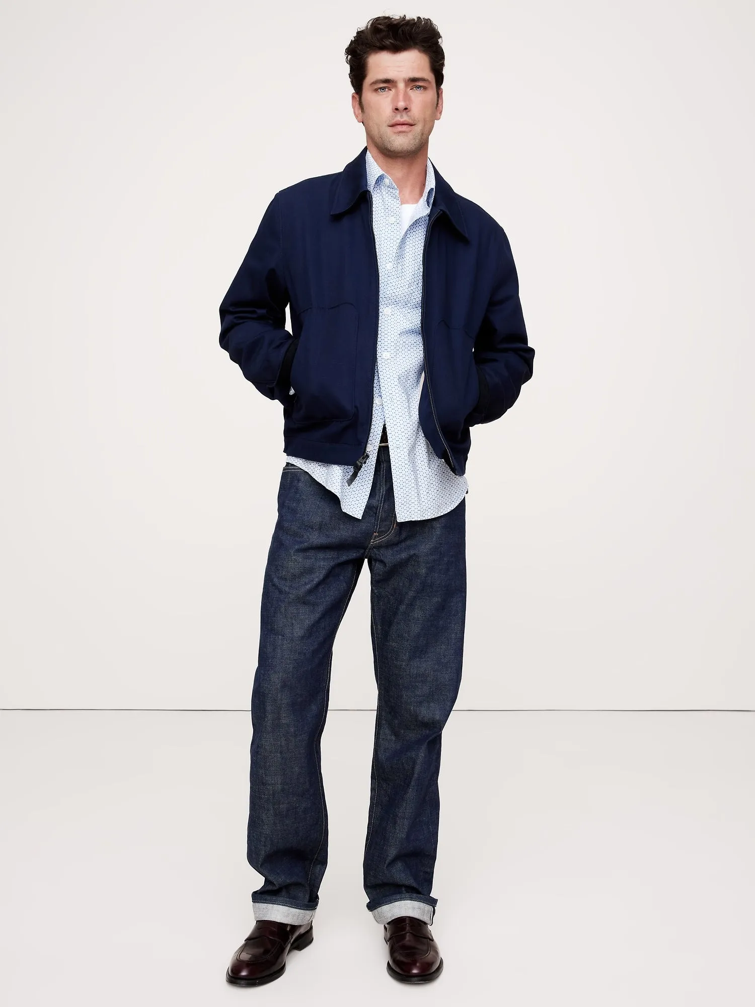 Washed Cotton Poplin Shirt Banana Republic