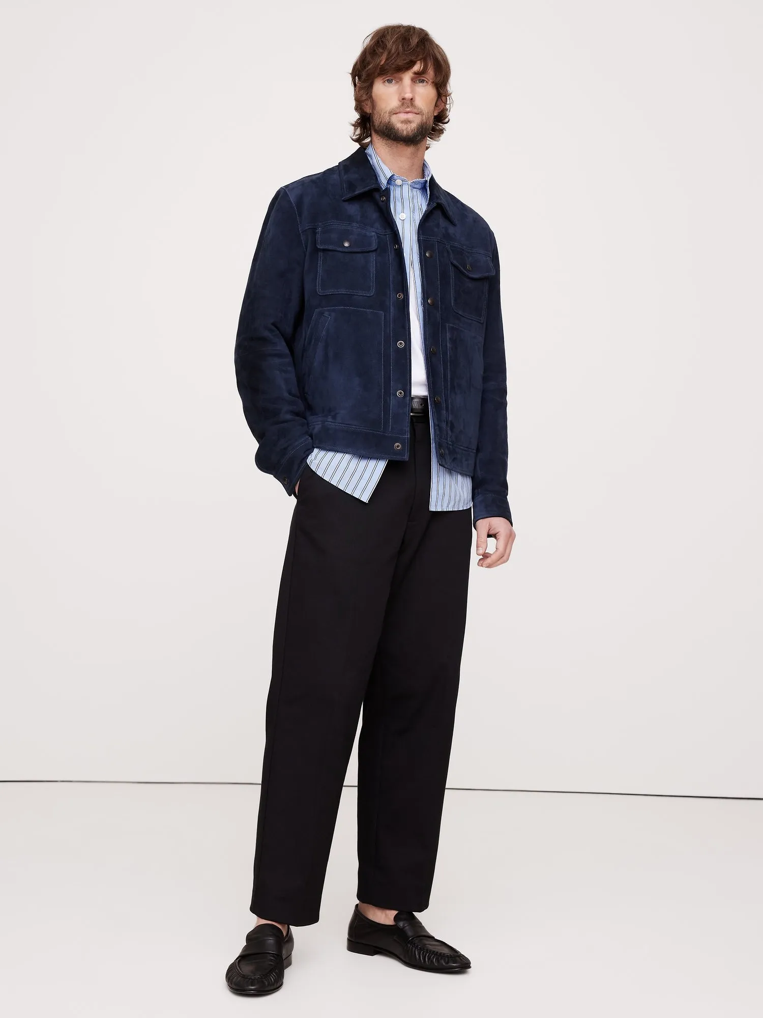Washed Cotton Poplin Shirt Banana Republic