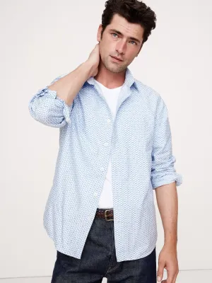 Washed Cotton Poplin Shirt Banana Republic