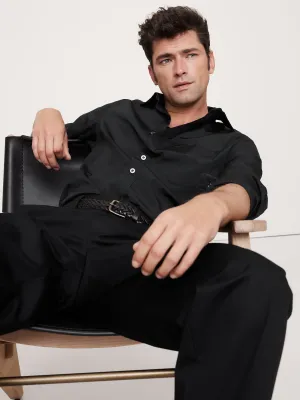 Washed Cotton Poplin Shirt Banana Republic
