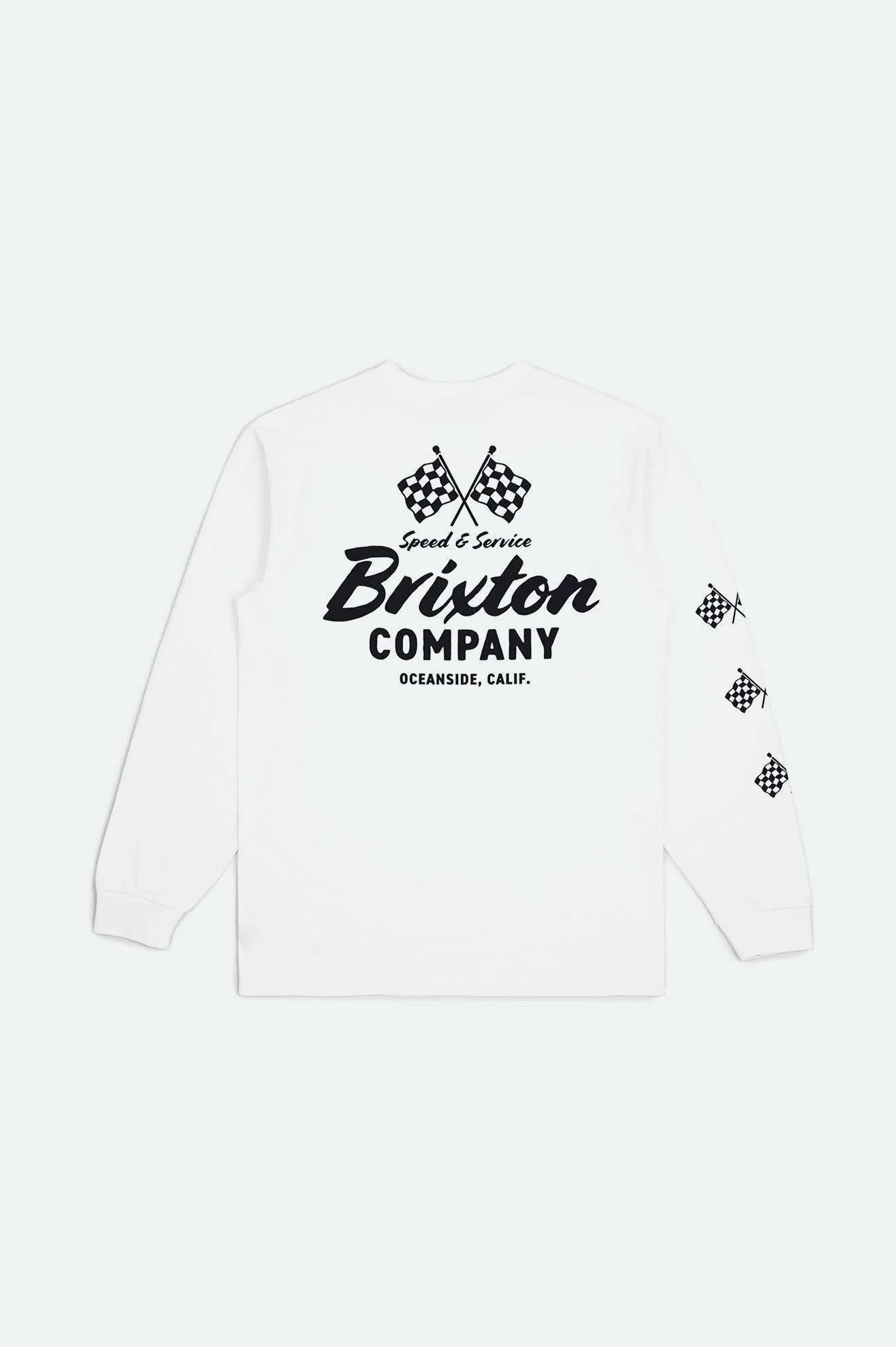 Wayburn L/S Standard T-Shirt - White Brixton