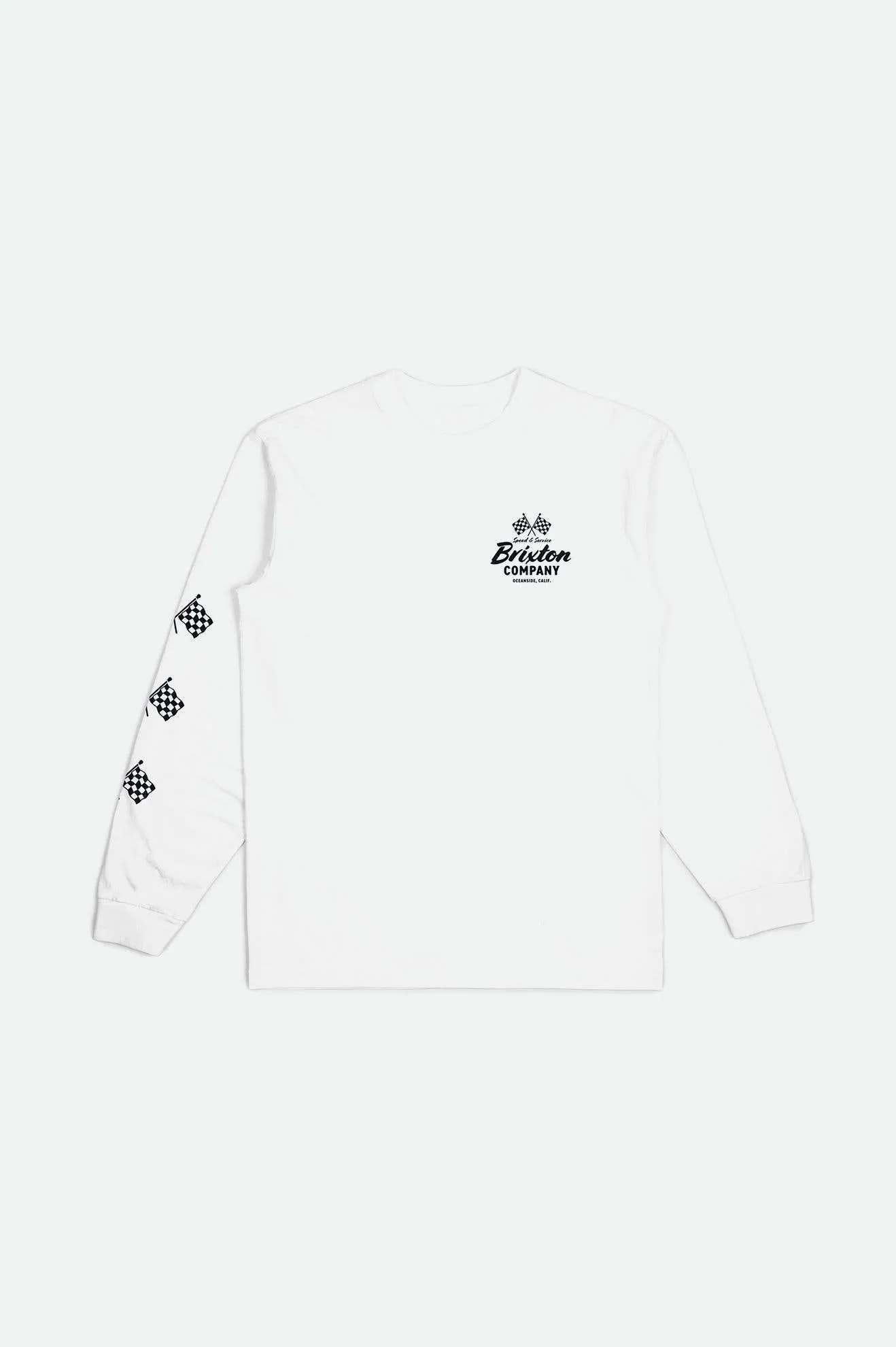 Wayburn L/S Standard T-Shirt - White Brixton