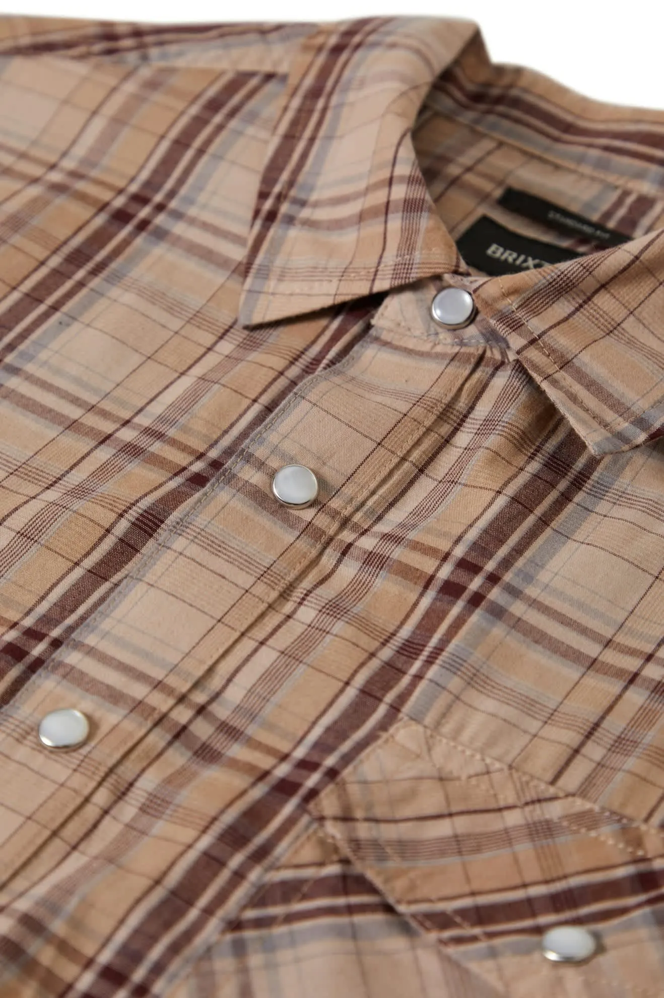 Wayne Western S/S Shirt - Western Plaid Brixton