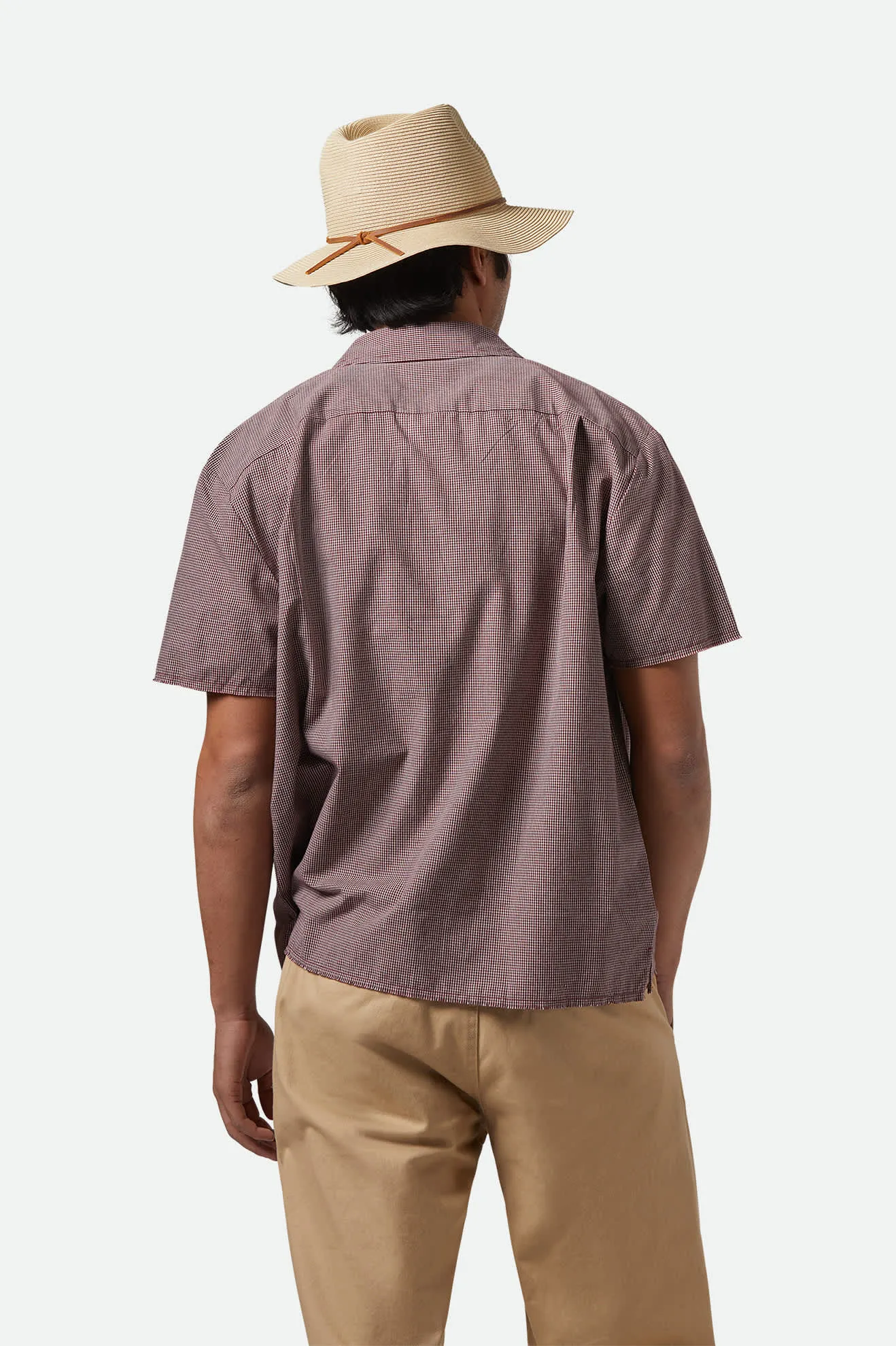 Wesley Straw Packable Fedora - Tan Brixton