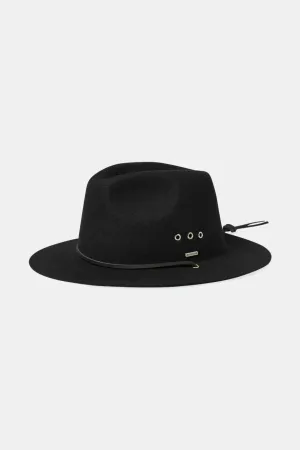 Wesley WTHR GUARD Packable Fedora - Black Brixton