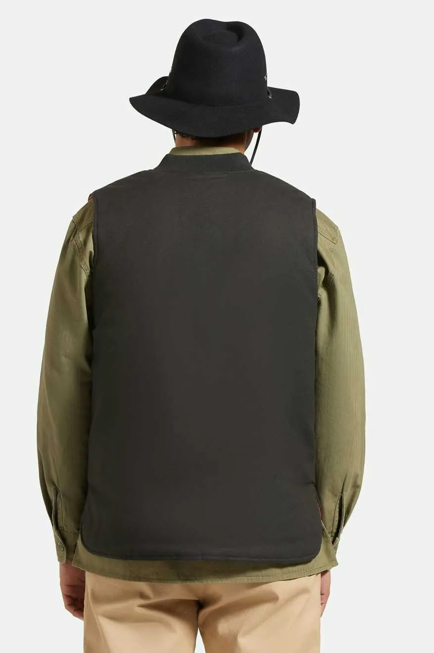 Wesley WTHR GUARD Packable Fedora - Black Brixton