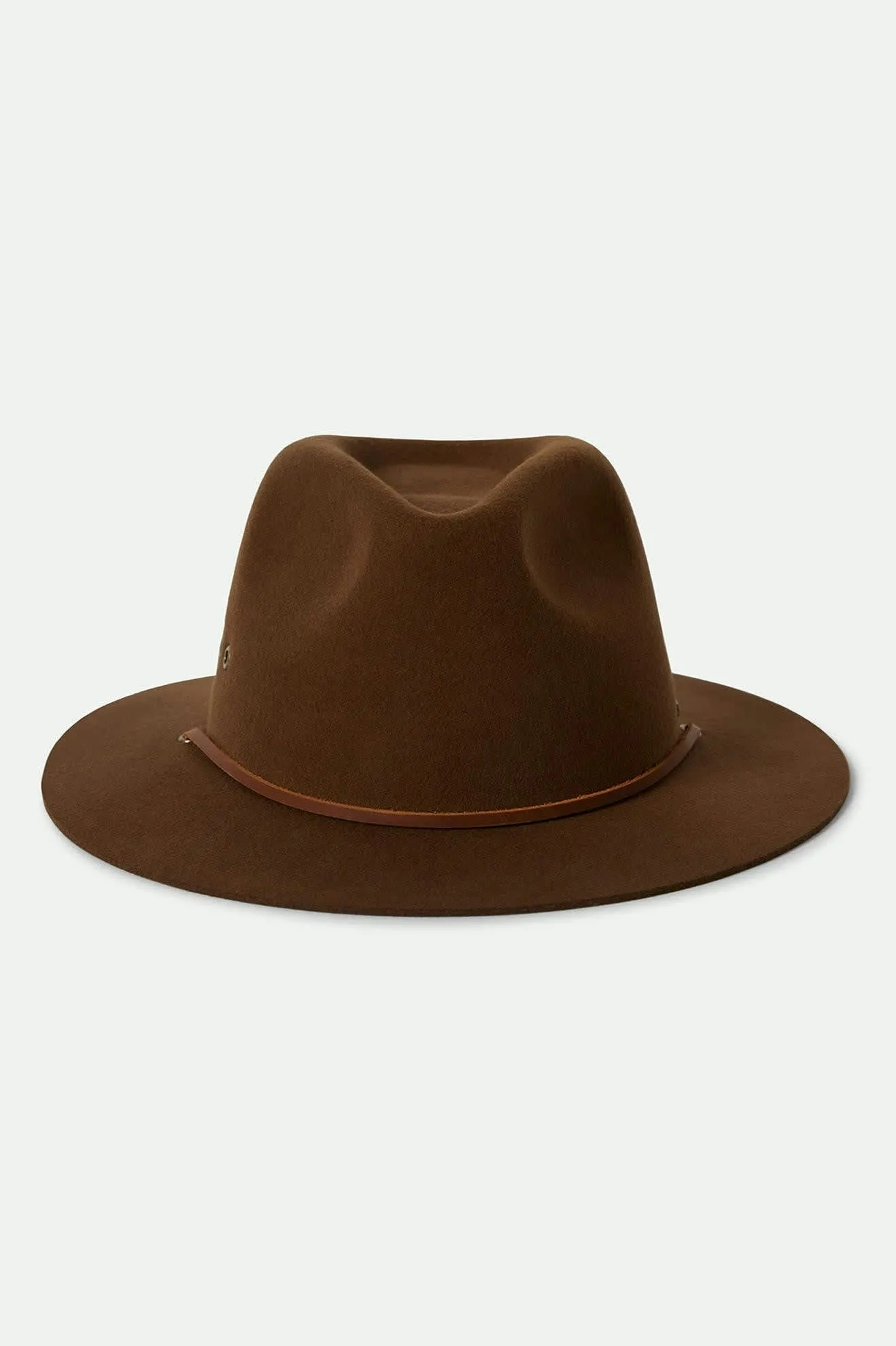 Wesley WTHR GUARD Packable Fedora - Coffee Brixton
