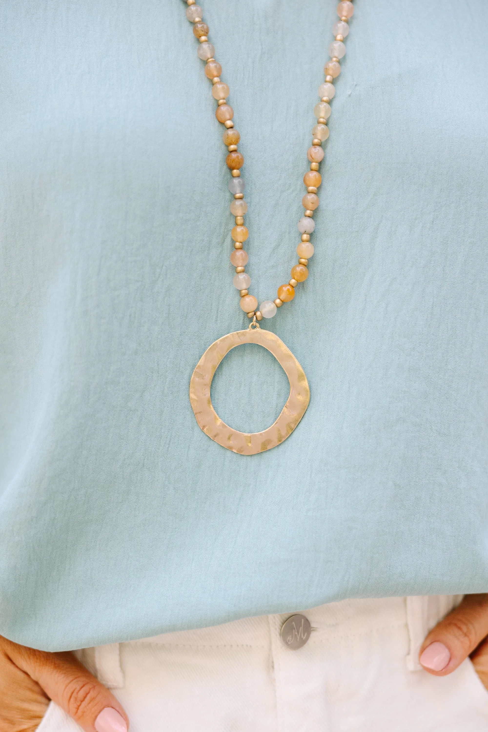 What About It Natural Beaded Necklace