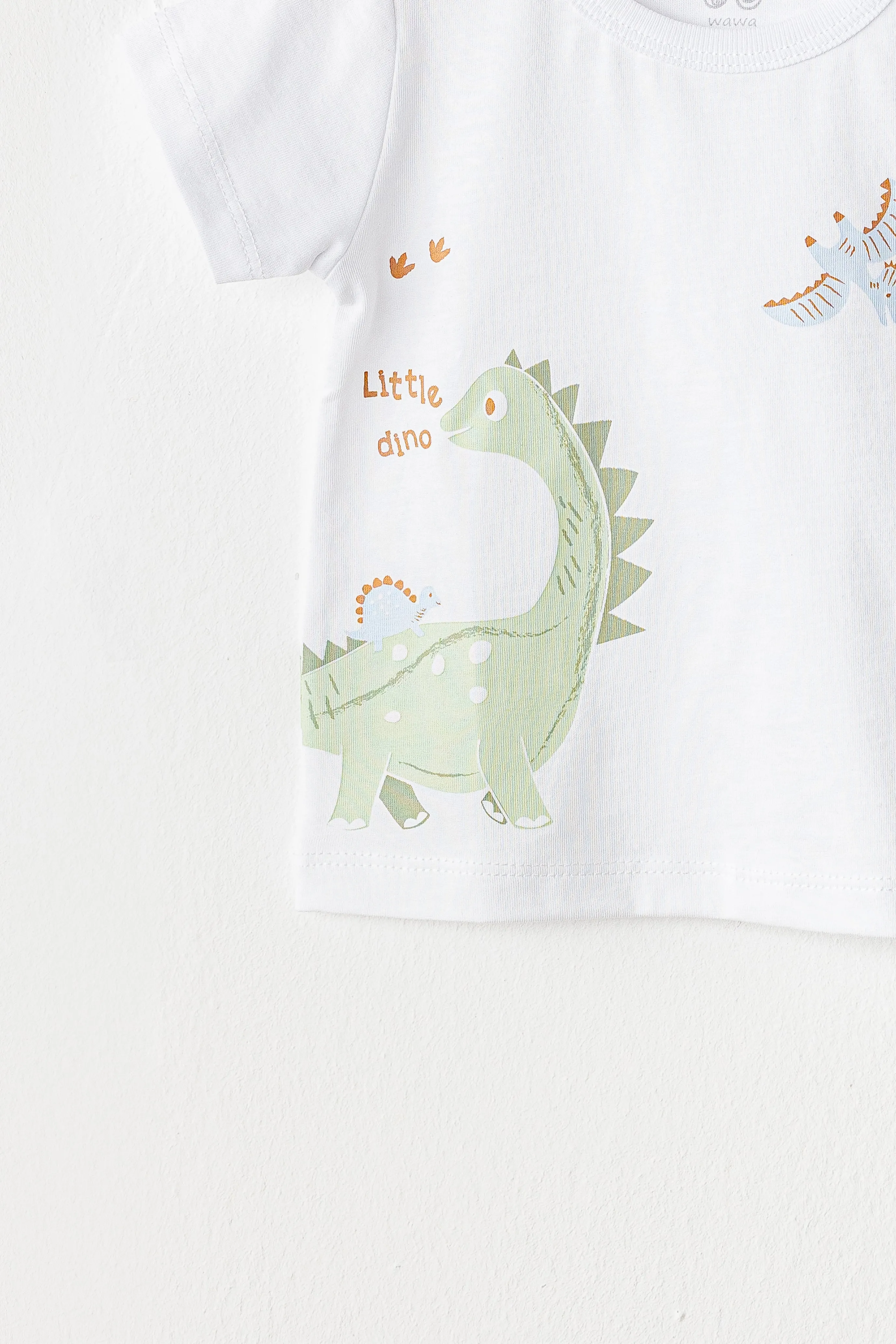 White Casual Dinosaur T-Shirt