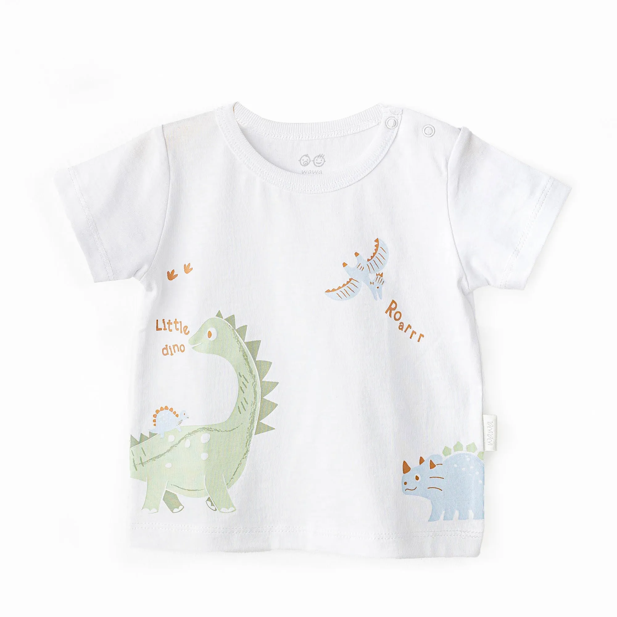 White Casual Dinosaur T-Shirt