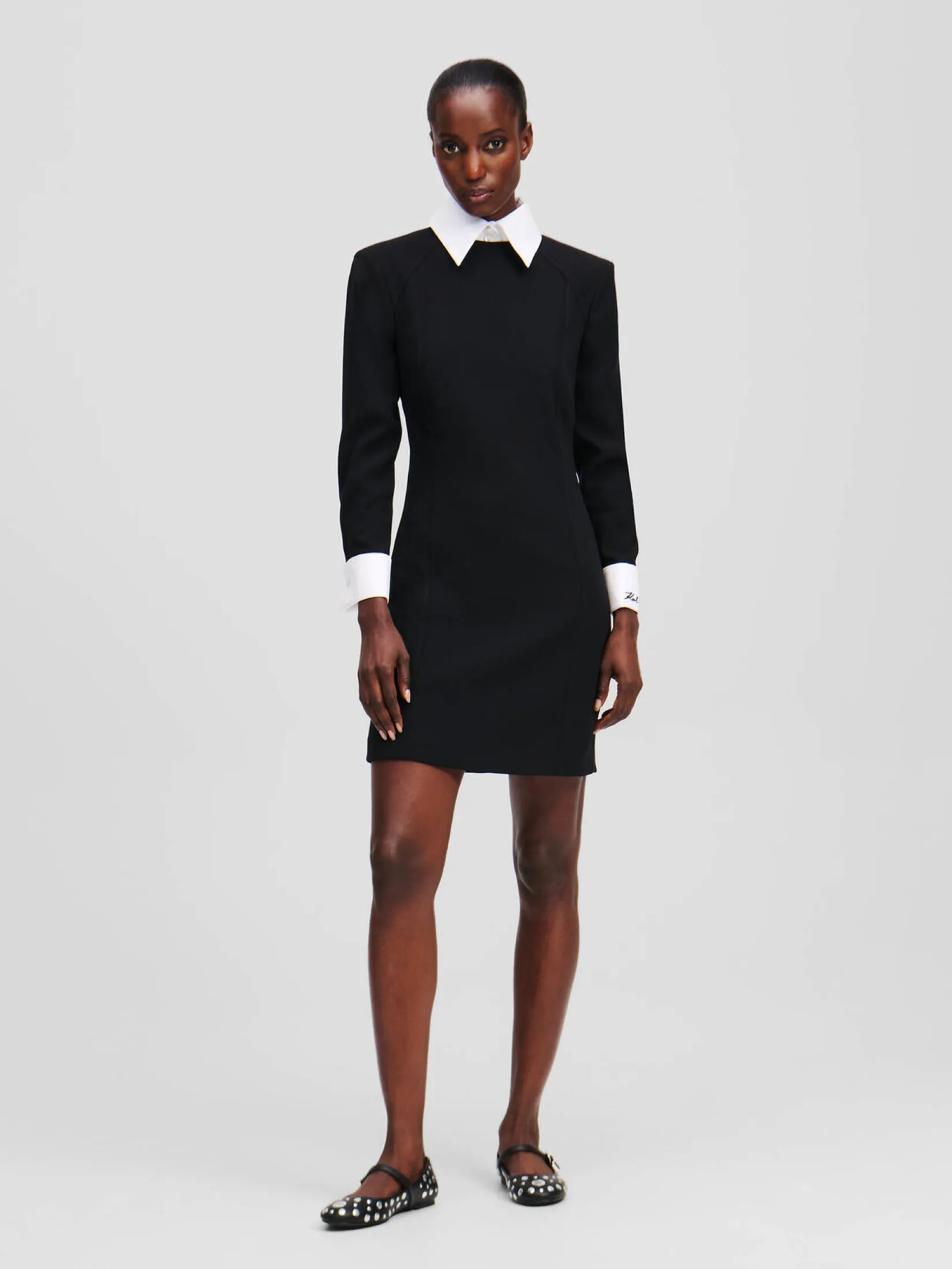WHITE COLLAR DRESS
