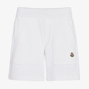 White Logo Shorts