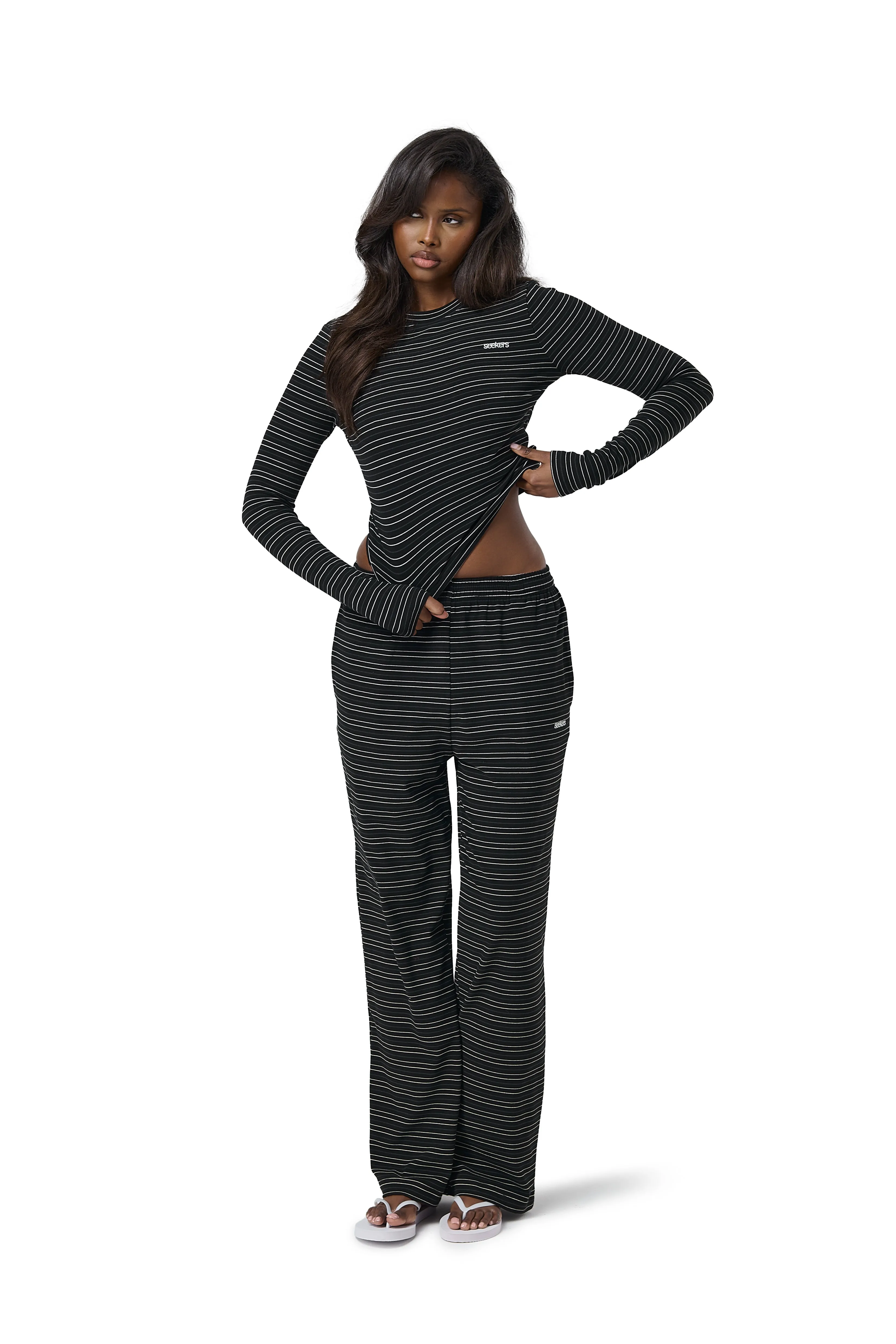 Wilbur Soft Wide Leg Pants in Black