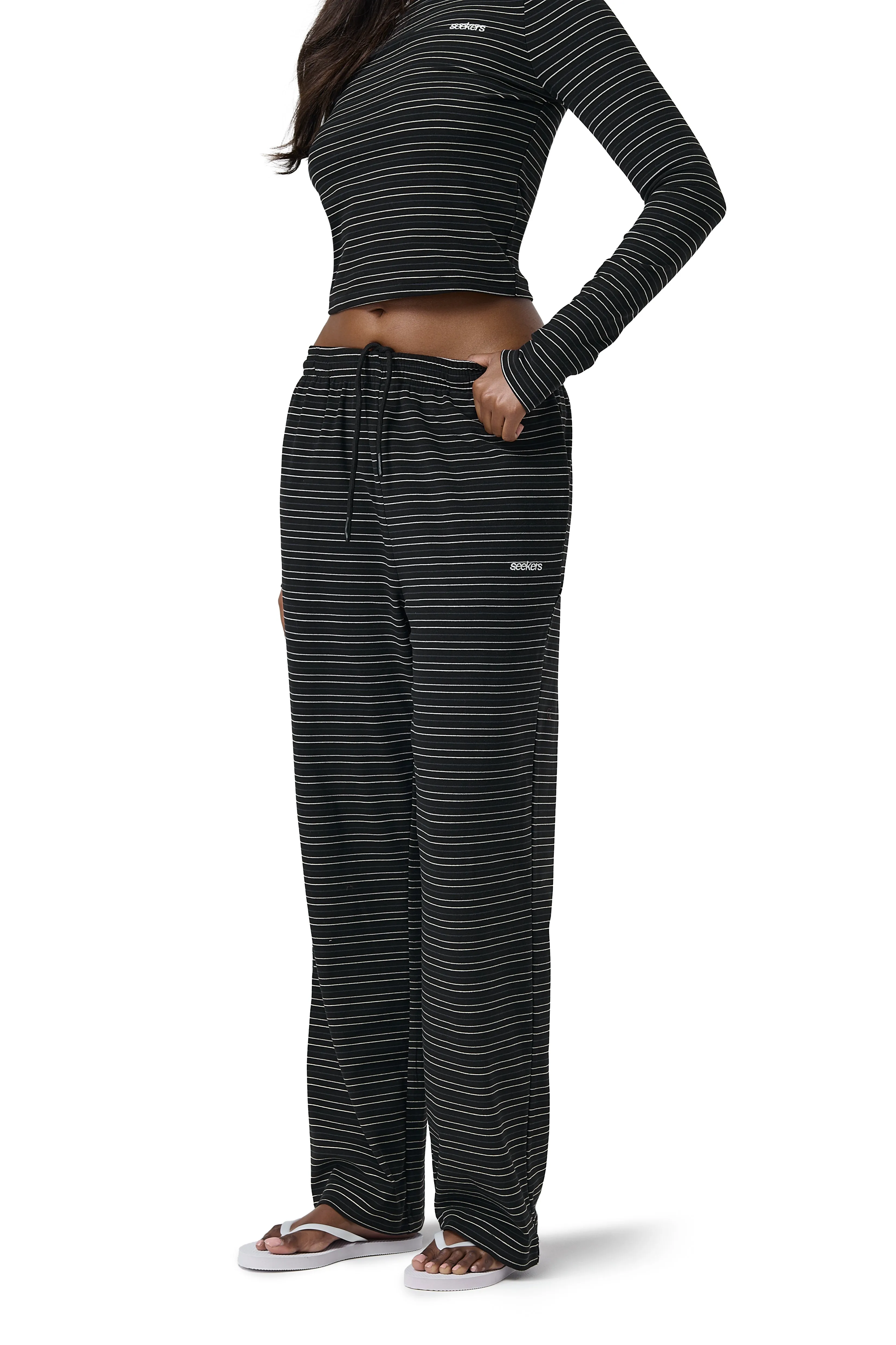 Wilbur Soft Wide Leg Pants in Black