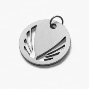 Wings Coin Pendant - Stainless Steel ASRV