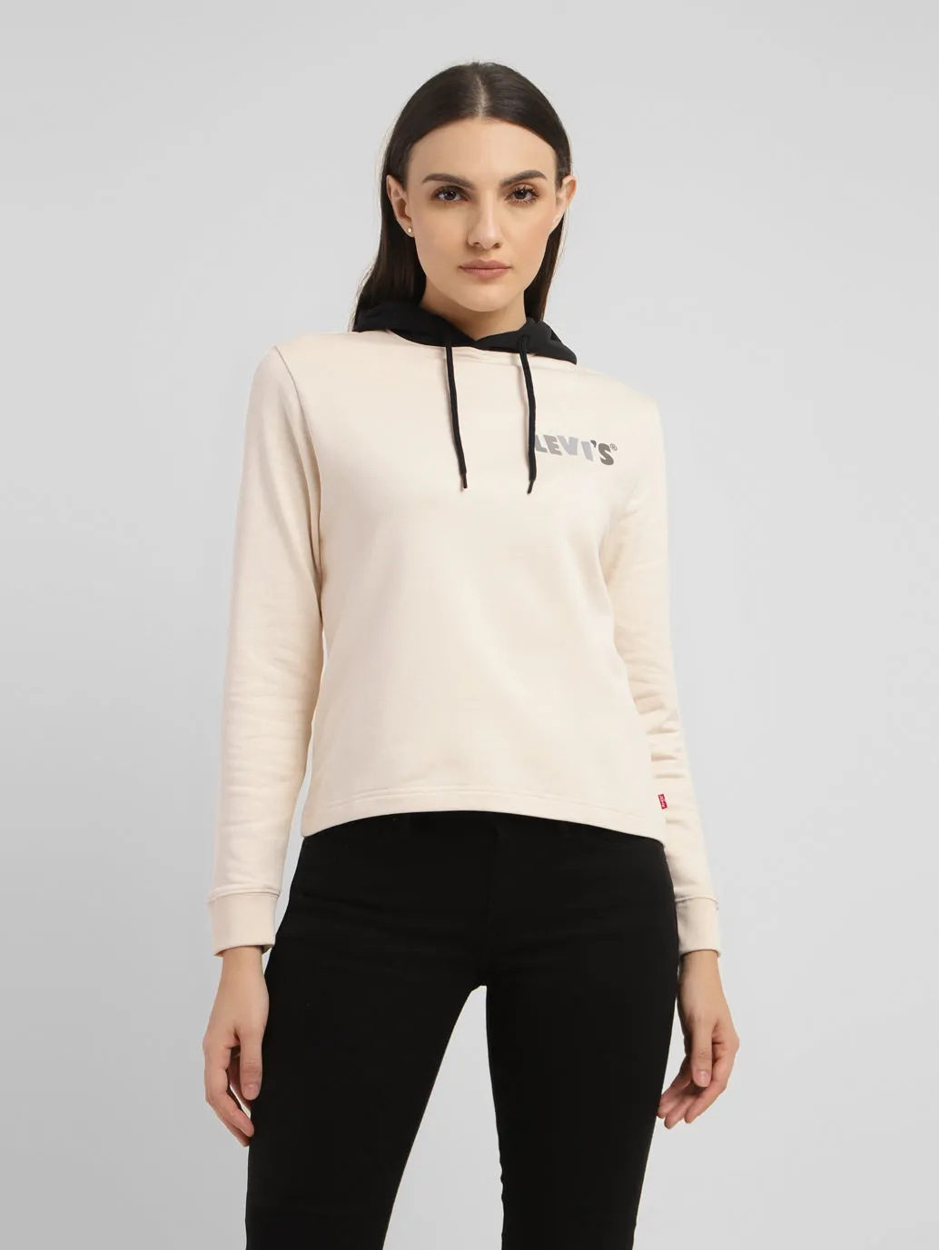 Women's Brand Logo Hooded Sweatshirt LEVI'S