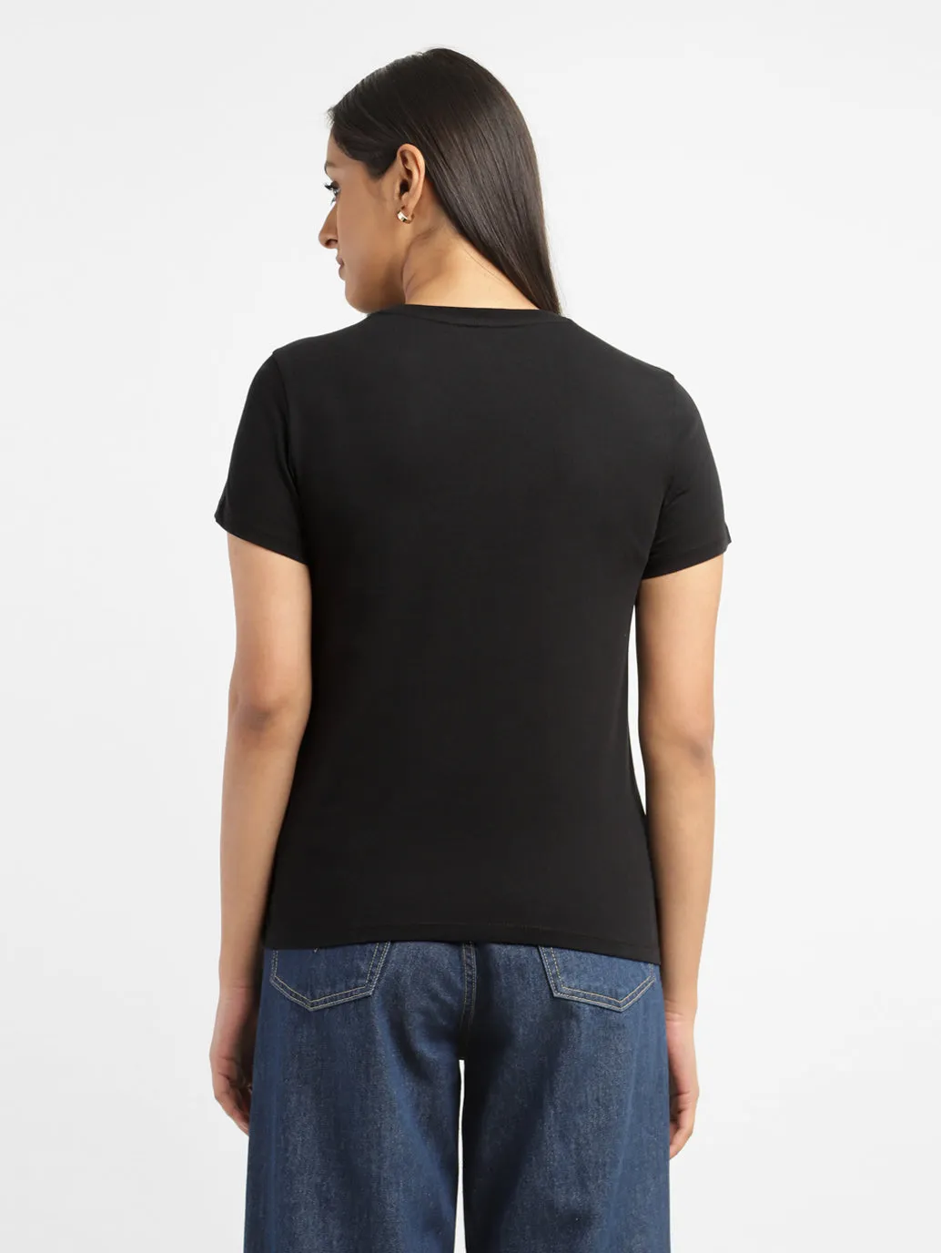 Women's Brand Logo Slim Fit T-shirt LEVI'S