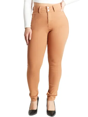 Women's Plain Jeans,Brown