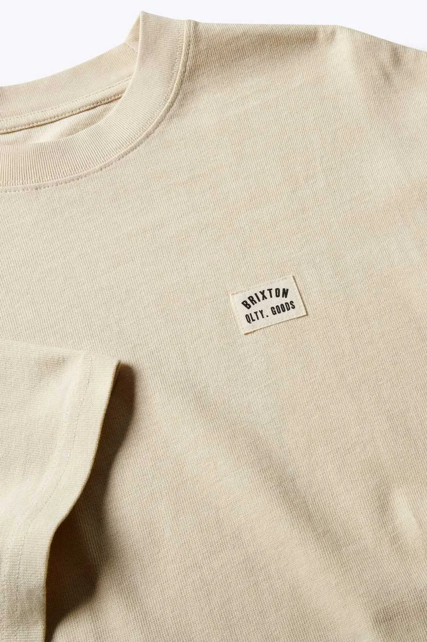 Woodburn Heavyweight Relaxed T-shirt - Cream Classic Wash Brixton