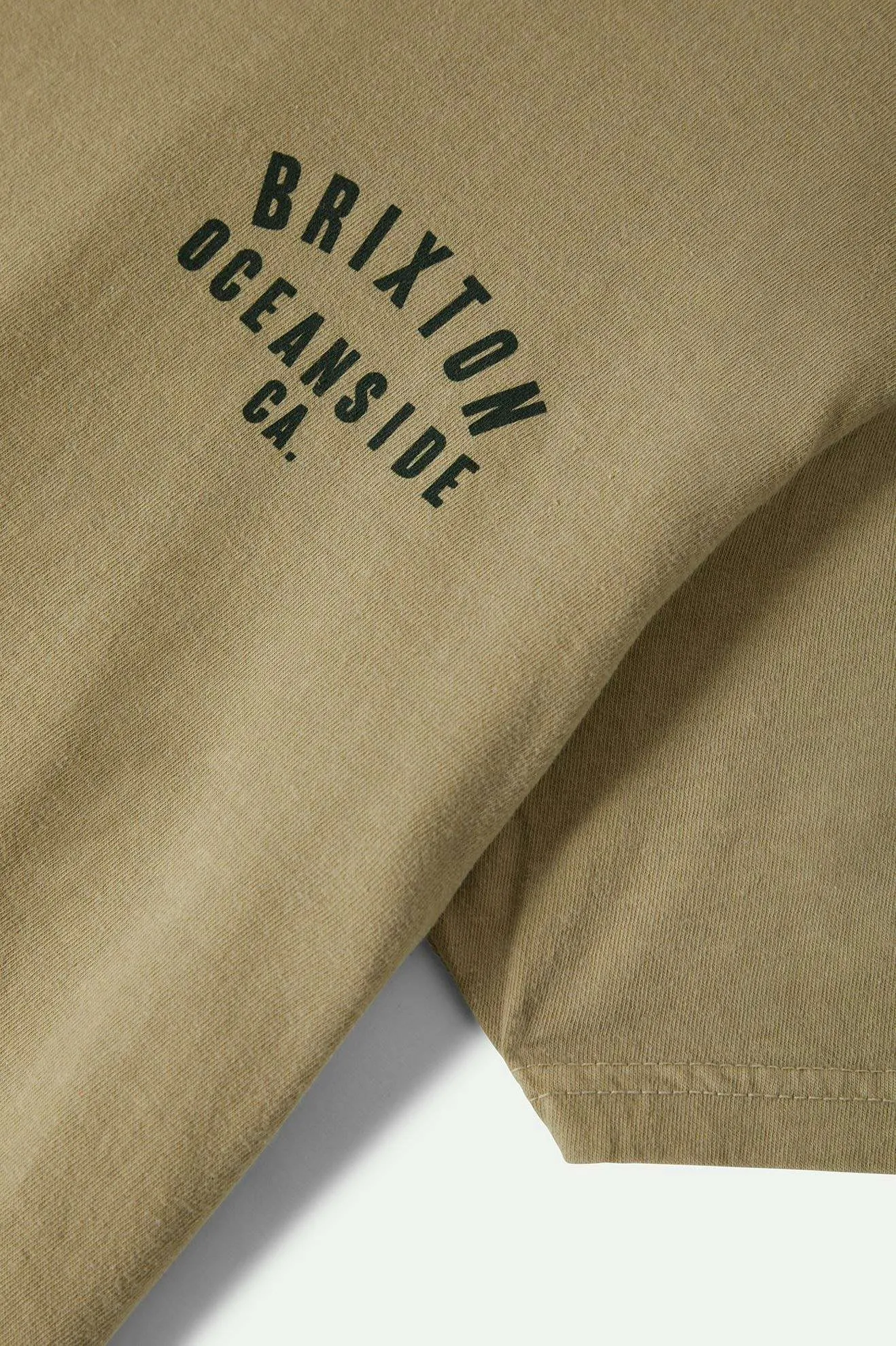 Woodburn Oceanside S/S Standard T-Shirt - Khaki/Dark Green Brixton