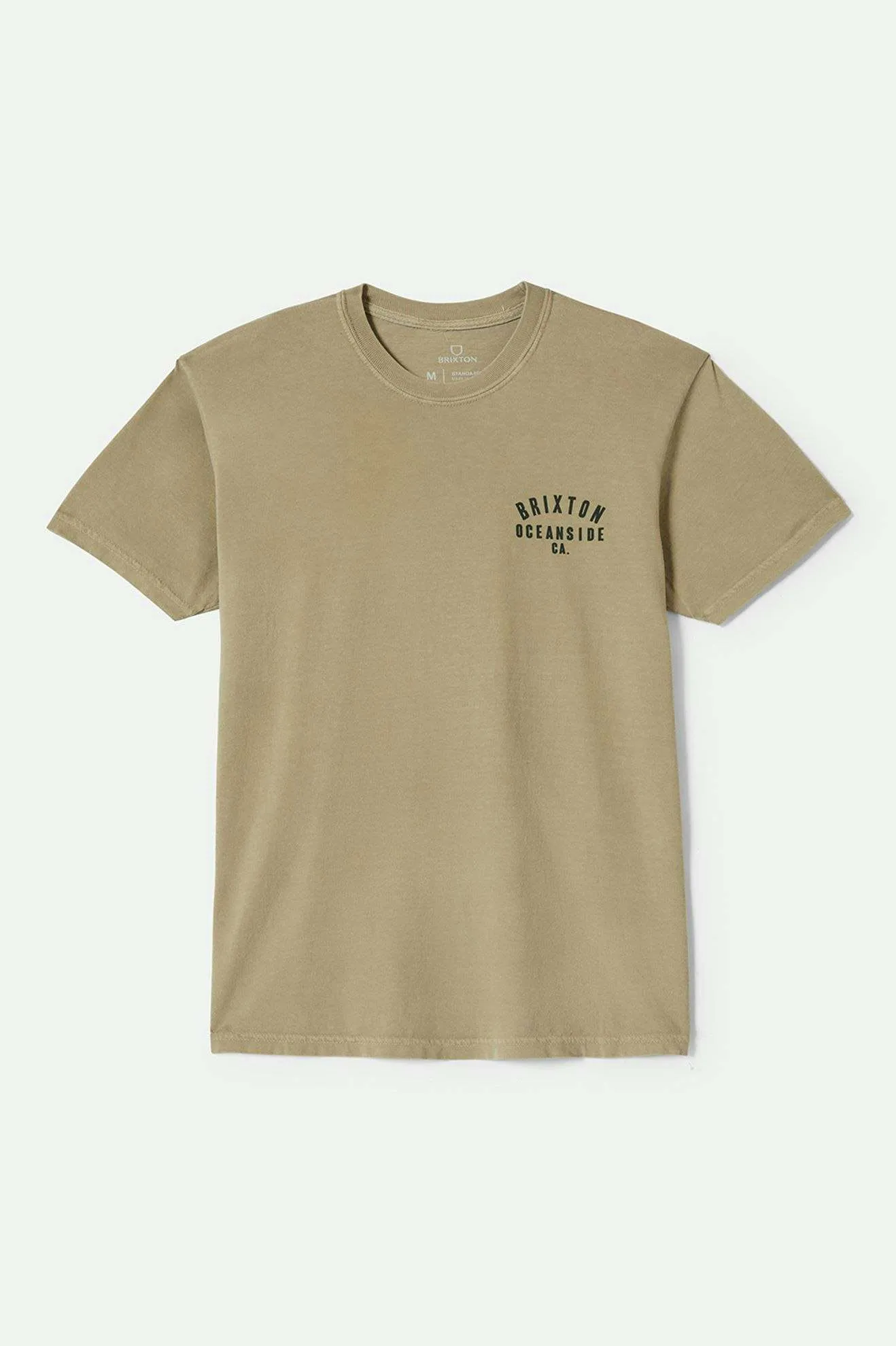 Woodburn Oceanside S/S Standard T-Shirt - Khaki/Dark Green Brixton