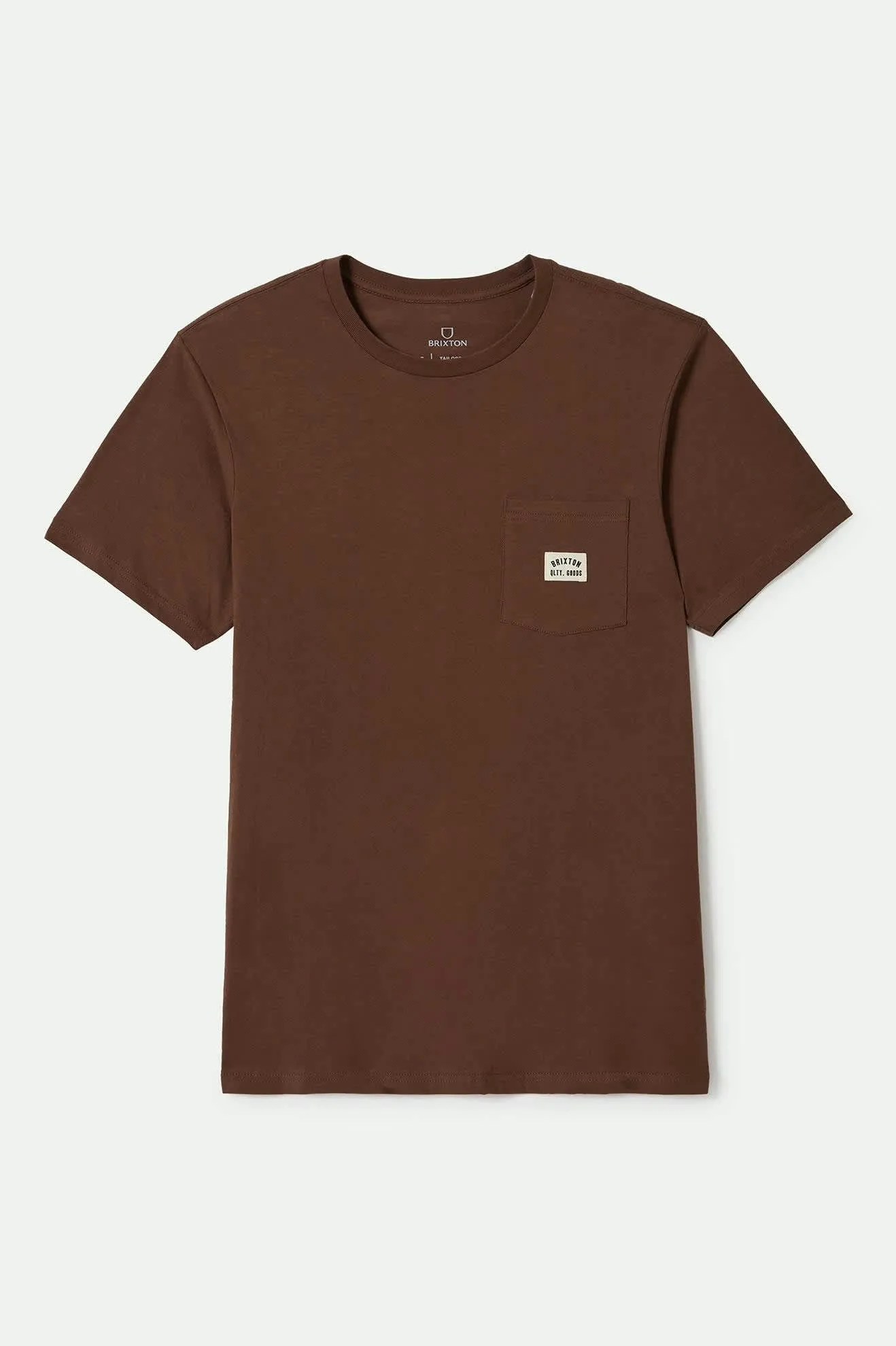 Woodburn S/S Tailored Pocket T-Shirt - Pinecone Brown Brixton