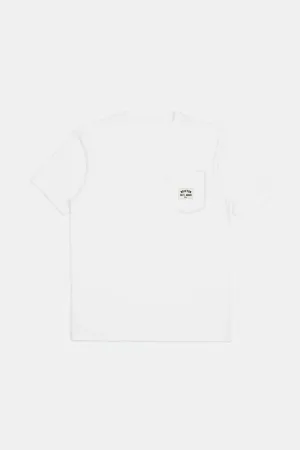Woodburn S/S Tailored Pocket T-Shirt - White Brixton