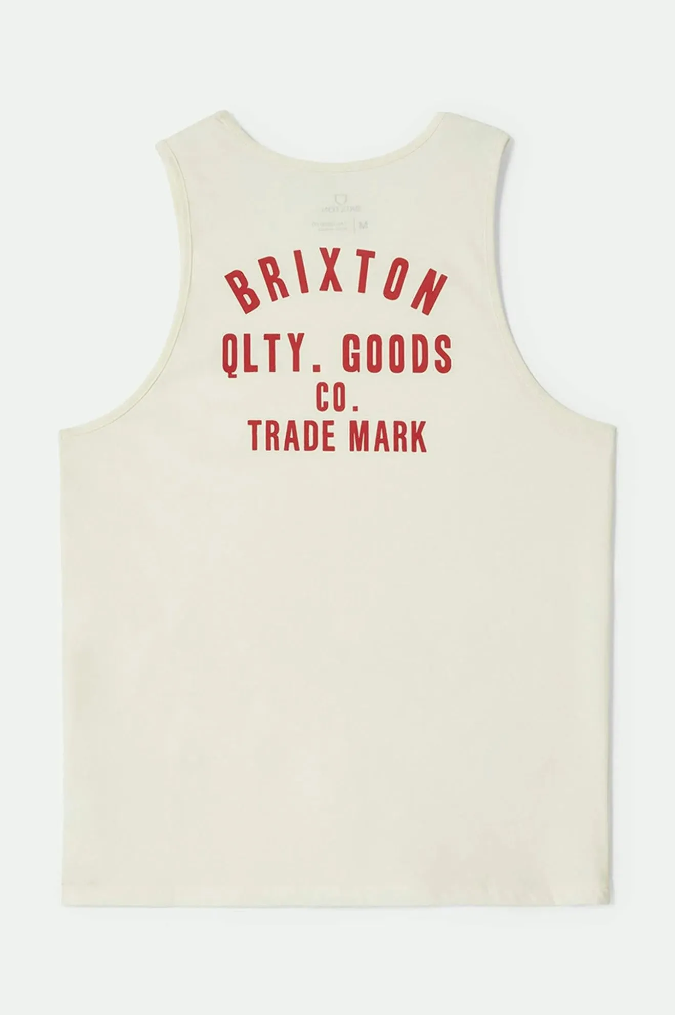 Woodburn Tank Top - Off White/Crimson Brixton