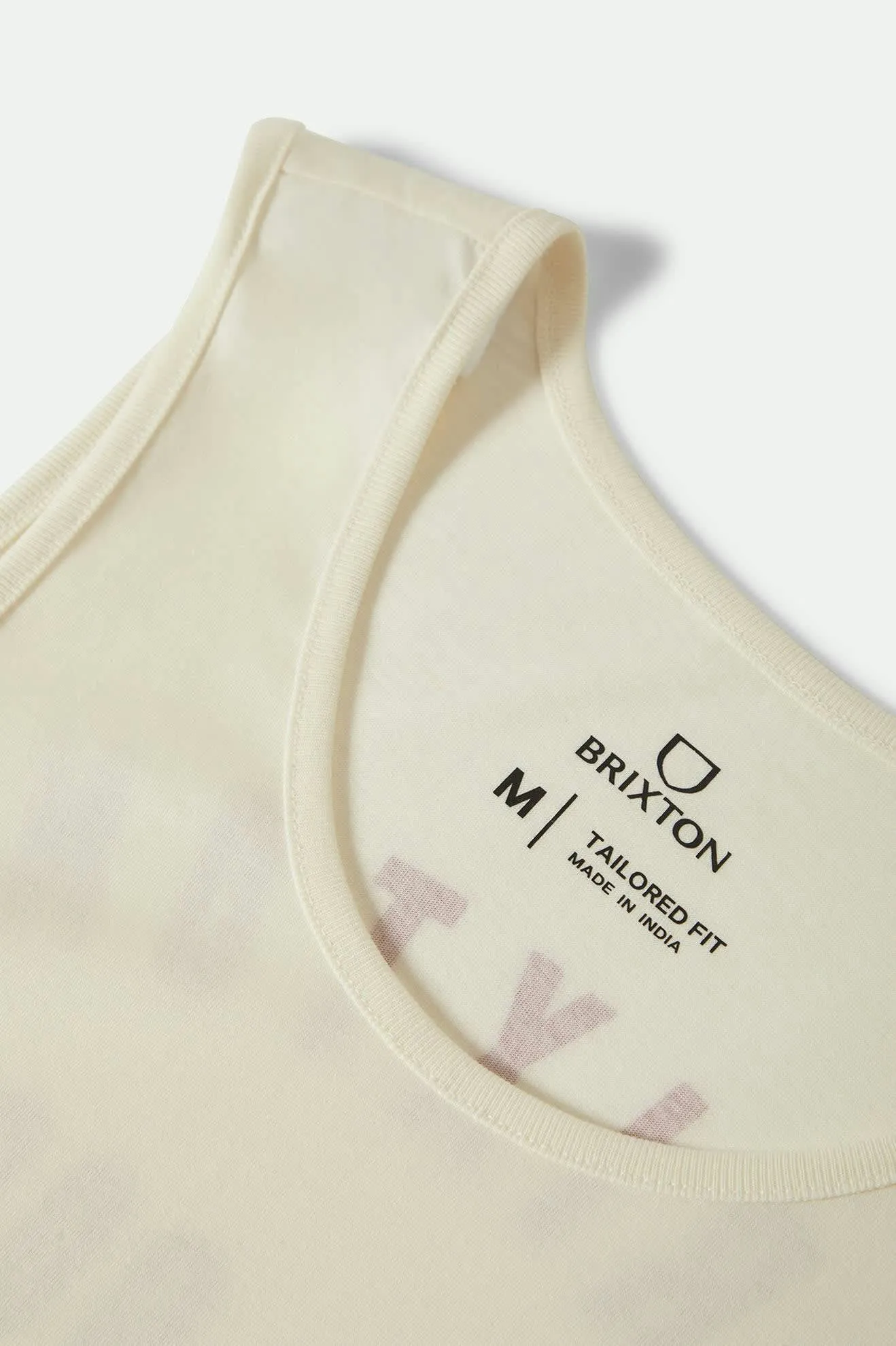 Woodburn Tank Top - Off White/Crimson Brixton