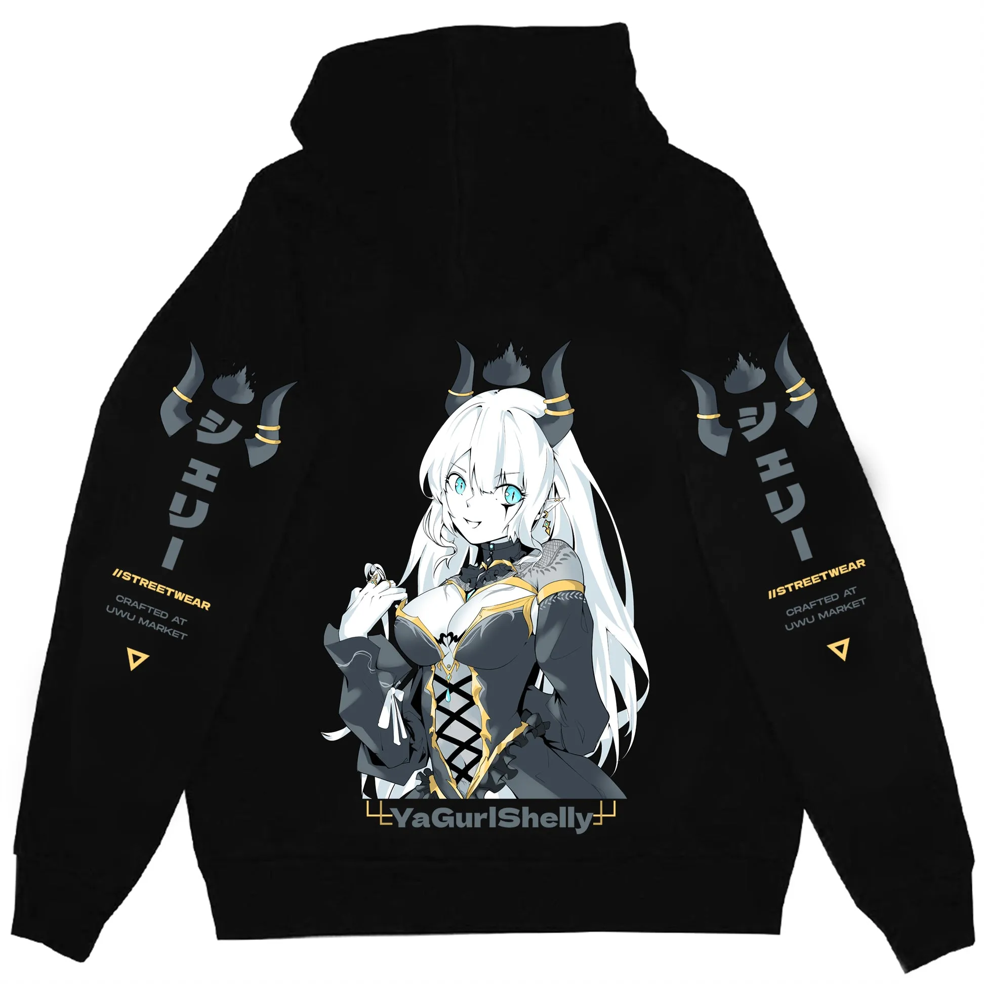 YaGurlShelly Dark Horn Streetwear Hoodie