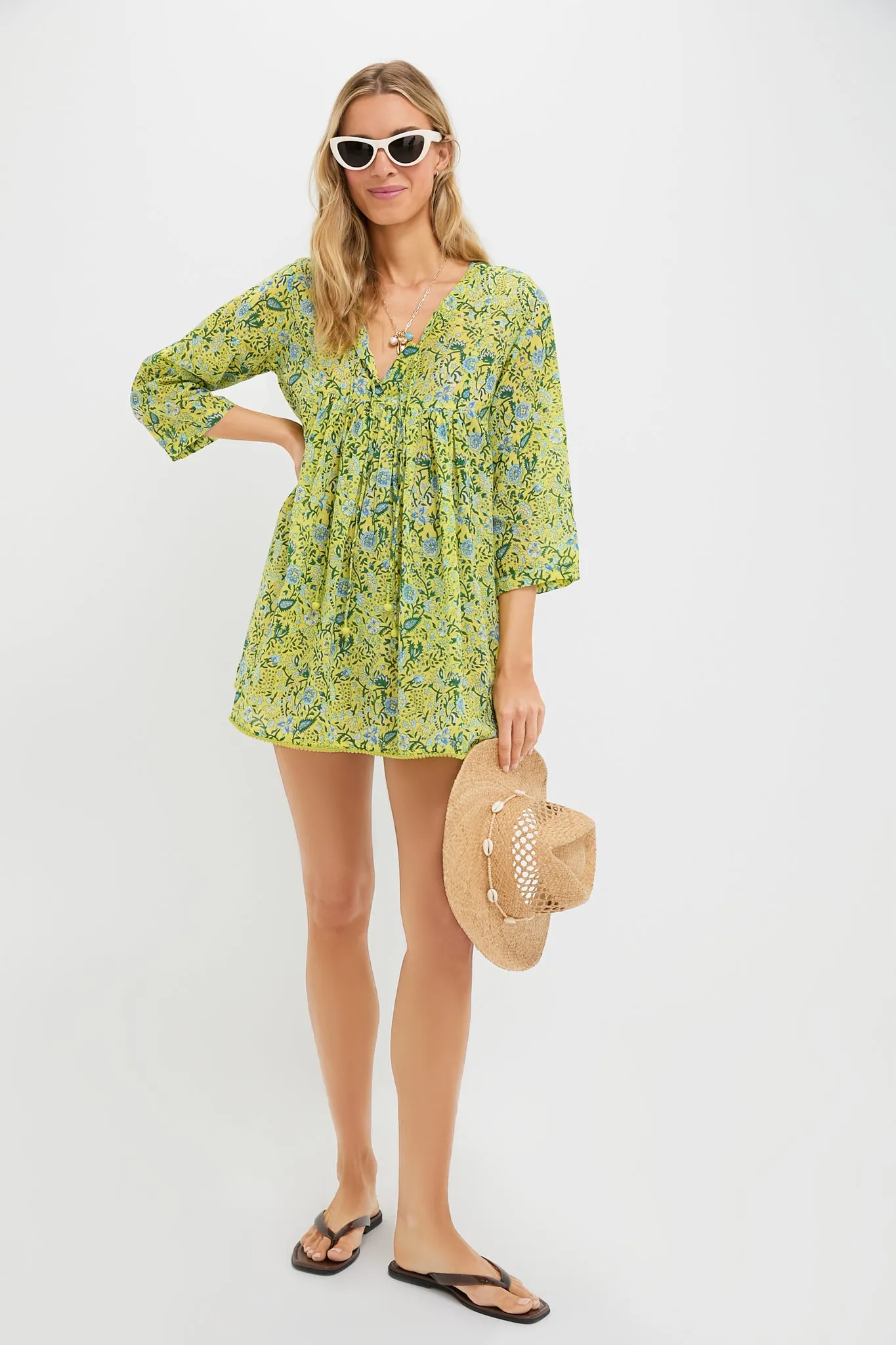 Yellow Cezanne Seychelles Short Tunic