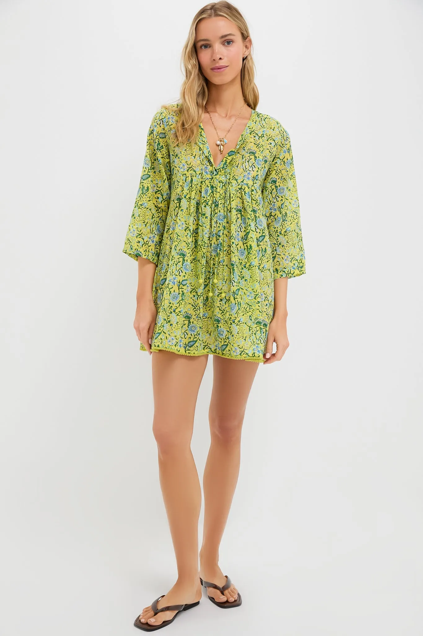 Yellow Cezanne Seychelles Short Tunic